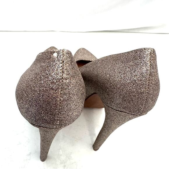 Steve Madden Dejavu Soft Gold Platform Heels Size 6 - Picture 6 of 8